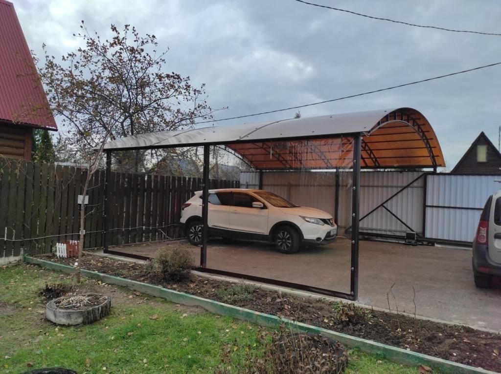 Прозрачные шторы ПВХ для навеса под автомобиль в Заречье